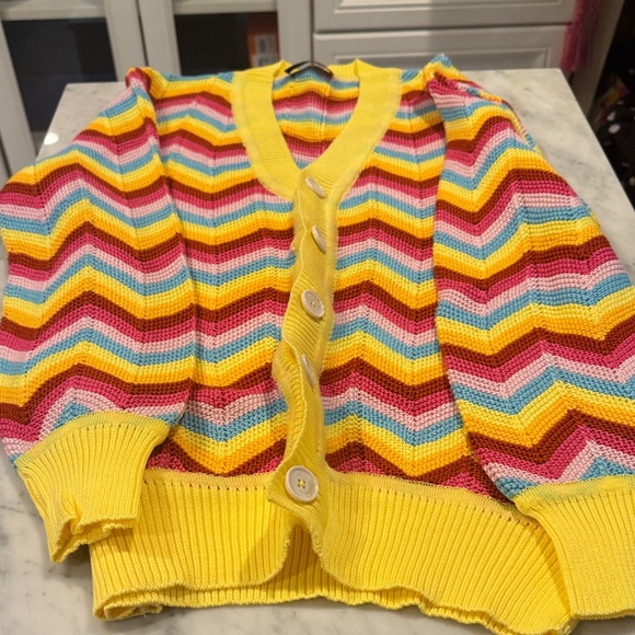Missoni Multicolor Chevron Cardigan